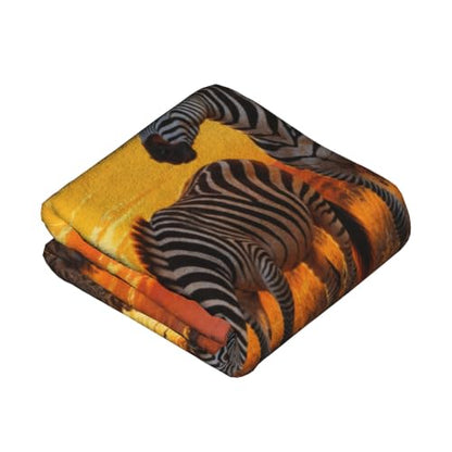 jerkboo African Zebra Throw Blanket Gift 40"x50" - color: African Zebra, size: 50"x40"