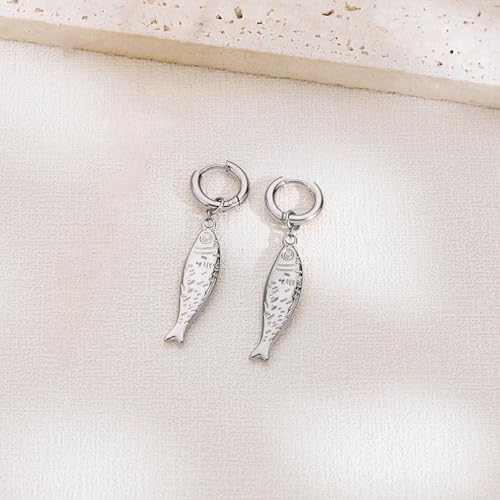Gold Silver Hoop Earrings for Women - color: sliver