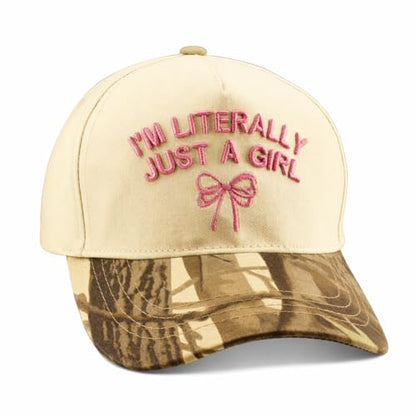 Two Tone Embroidered Lettering Baseball Cap - color: Beige/Camo