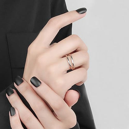 Handmade Rings 925 Sterling Silver Band Ring Adjustable Open Knuckle Rings Thumb Ring Statement Rings for Women Minimalist Jewelry - color: Pattern 6
