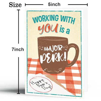 Funny Boss Day Card Gifts, Boss's Day Gifts for Women Men - color: BK-141
