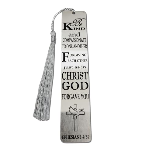 Christian Psalm Bookmarks, Bible Verse Gifts, Metal Bookmarks (Ephesians 4:32 Bookmark Gifts) - color: Ephesians 4:32 Bookmark Gifts