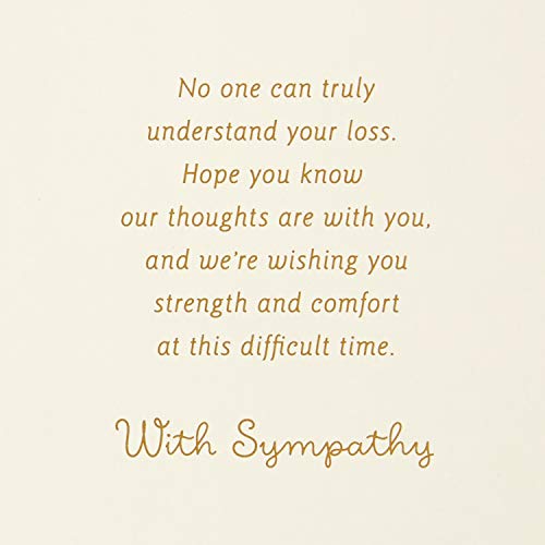 Hallmark Sympathy Card from All (Gold Foil Tapestry) - size: 17