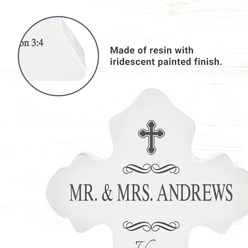 Let's Make Memories Personalized We’re Married Light-Up Cross - Wedding Prayer For Newlyweds - style: My Soul Loves