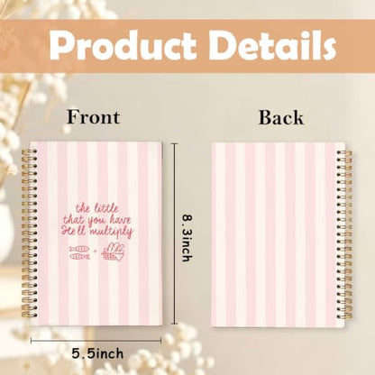 Christian Spiral Notebook for Women,Jesus Feeds the 5000 Journal,A5 - color: Jesus Feeds the 5000