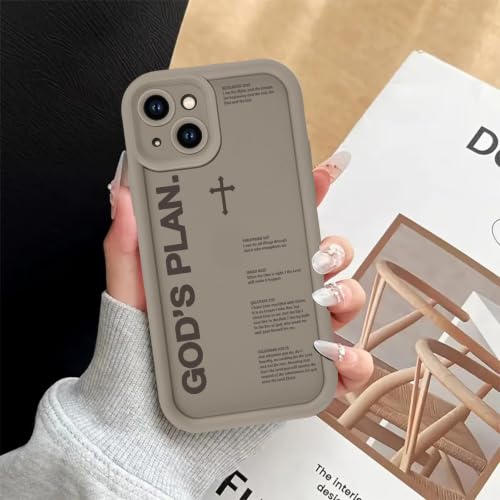 God's Plan Isaiah 60:22 Bible Verse Jesus Cross Christian Brown Phone Case for iPhone 17e/iPhone 16e Case Shockproof Soft Protective Cover Funda for iPhone 17e/iPhone 16e 6.1 Inch - color: Brown