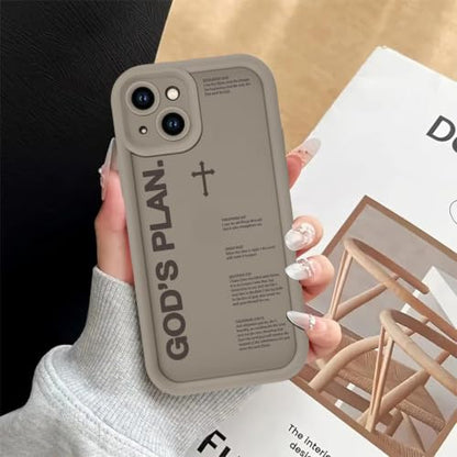 God's Plan Isaiah 60:22 Bible Verse Jesus Cross Christian Brown Phone Case for iPhone 17e/iPhone 16e Case Shockproof Soft Protective Cover Funda for iPhone 17e/iPhone 16e 6.1 Inch - color: Brown