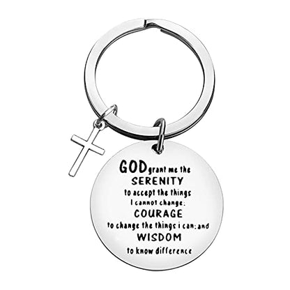 Xiahuyu Christian Keychain - Bible Verse Baptism & Communion Gift - Inspirational Religious Gifts for Women & Men - color: Christian-5