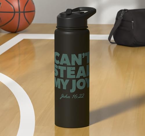 Can't Steal My Joy John 16:22 Christian Religious Bible God Stainless Steel Insulated Water Bottle