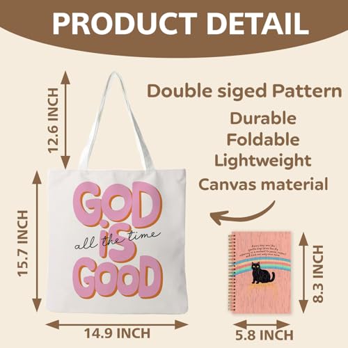 Preppy Coquette Pink Tote Bag, Trendy Shoulder Canvas Tote Bags, Durable Reusable Grocery Bag for Shopping and Travel - color: God