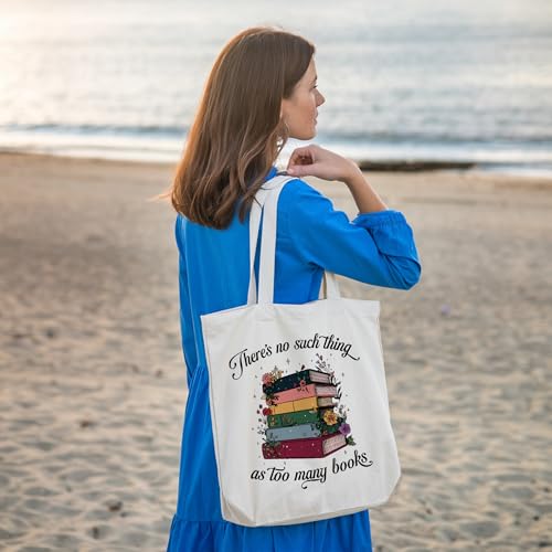 Book Lovers Gifts Canvas Tote Bag Tote Bag for Women Reusable Shoulder Bags for Grocery Beach Work - color: Green