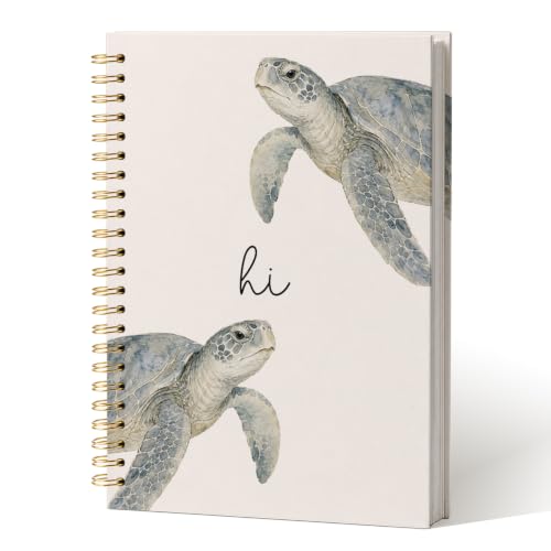 Cute Animal Sea Turtle Spiral Journal Notebook Gift for Women Girls - color: SeaTurtle