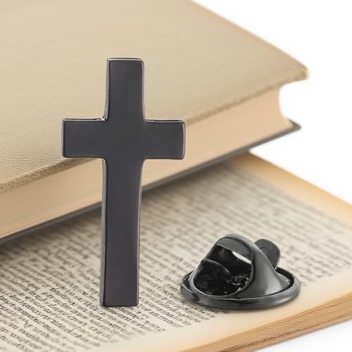 Cross Lapel Pin for Men Jesus Pin Faith Jewelry Religious Christian Latin Ornate Brooch - color: A3:cross pin