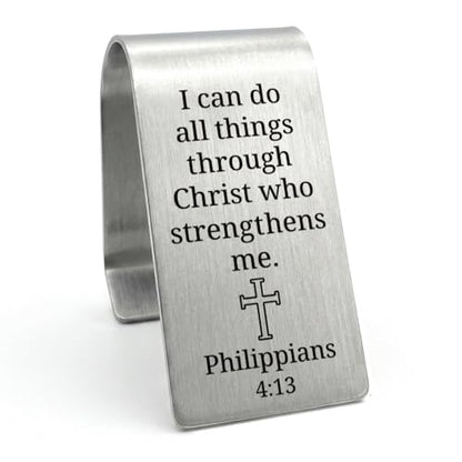 I Can Do All Things Through Christ Christian Visor Clip for Cars
