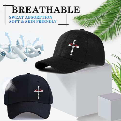 Baseball Cap Snapback Hats for Men Black Baseball Hat Cotton Trucker Dad Hat for Men - color: Cross Lightning