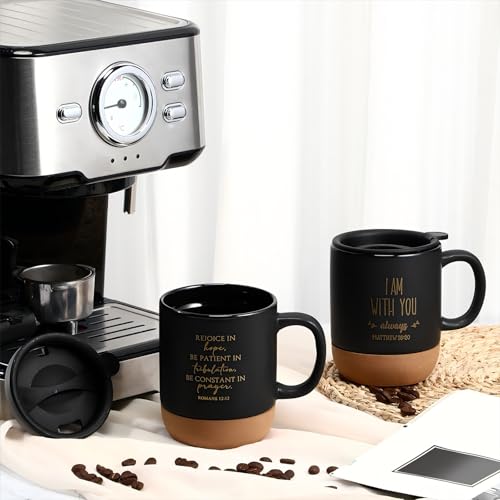FillTouch 12 Pcs Christian Gifts Coffee Mugs Bulk,Black,Classics - color: Black, size: Classics