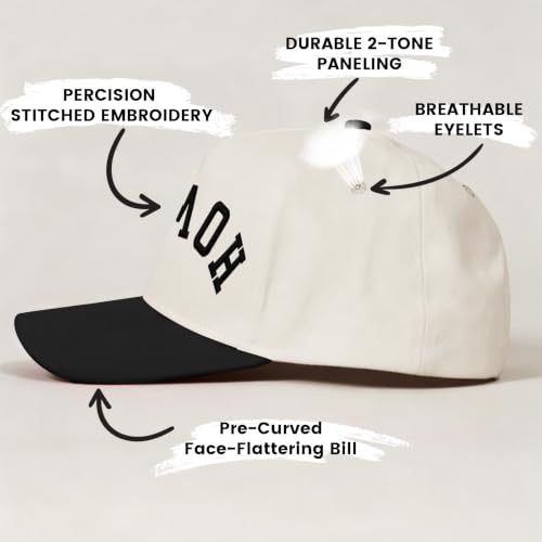 Put It On My Husband's Tab Funny Trucker Hats Women Vintage Adjustable Baseball Cap Embroidery Fashion Trucker Hat - color: Beige/Black