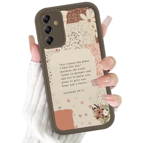 Christian Case for Samsung Galaxy S25, Aesthetic Bible Verse Flower Pattern Design Collage Phone Cover, TPU Shockproof Protective Shell for Samsung S25 6,2" - color: Flower