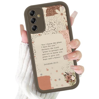 Christian Case for Samsung Galaxy S25, Aesthetic Bible Verse Flower Pattern Design Collage Phone Cover, TPU Shockproof Protective Shell for Samsung S25 6,2" - color: Flower
