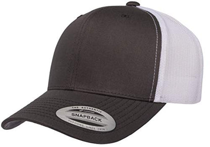 Yupoong Yp Classics Retro Trucker Cap - color: Charcoal/White, size: One Size, style: Single