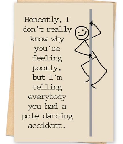 FANCYLUCKY Funny Get Well Soon Card for Women Men, Surgery Recovery Card - style: FY-378