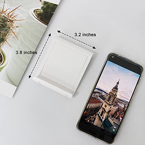 Mayten Foldable Cell Phone Stand for iPhone - Adjustable Phone Holder with Wide Compatibility, Portable Desktop Dock for iPhone 15/14/13/12/11/Pro/Max/SE, Galaxy, Pixel, Anti-Slip Design (White) - color: White