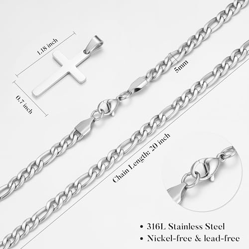 IEFLIFE Gifts for Son Men - Gifts for Son Grandson Boy Cross Necklaces - color: Daddy