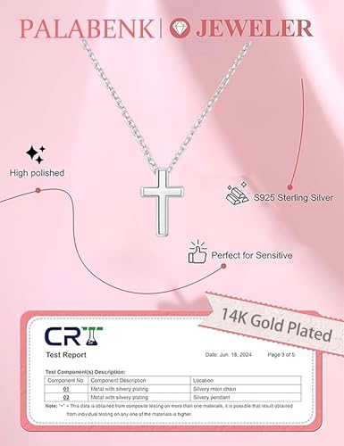 Dainty Cross Necklace for Women Teen Girls Meaningful Christian Faith Gifts - style: You Are Loved - Silver Cross