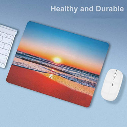 Sunrise Mouse Pad, Square Mousepad,Waterproof Mouse Mat Non-Slip Rubber Base MousePads for Office Home Laptop Travel, 9.5"x7.9"x0.12" Inch - color: S1005
