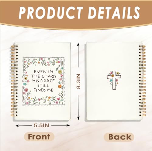 Bible Journal for Women，Christian Gifts for Women - color: Crossed Bible