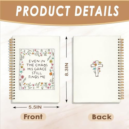 Bible Journal for Women，Christian Gifts for Women - color: Crossed Bible