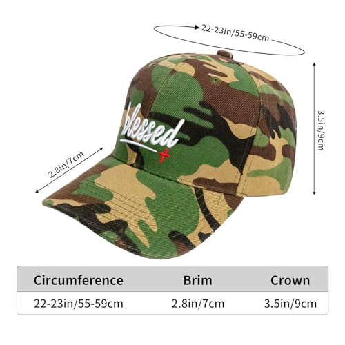 Christian Baseball Cap for Men & Women - Embroidered Jesus Cross Hat, Adjustable Christian Gifts - color: Christian-themed Hats-14