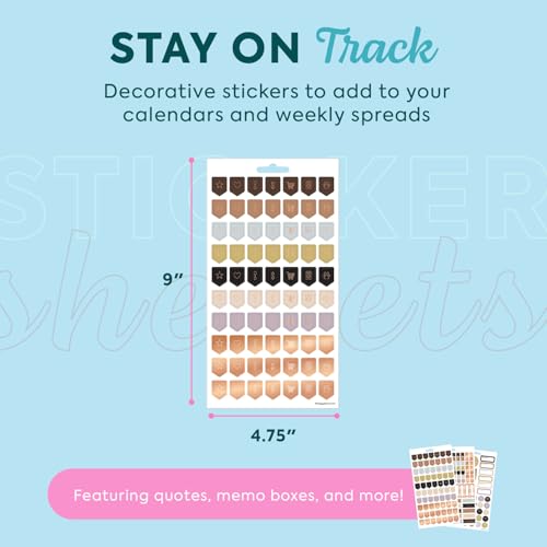 Happy Planner Classic Sticker Pack for Planners, 15 Sheets - color: Calm & Cozy