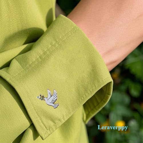 Enamel Pin,Peace Dove With Olive Branch Lapel Pin,Cute Bird Badge,Love And Peace Brooch,Decor DIY,Denim Jacket Canvas Bag Backpack Accessory,Gift For Make Up Over Fight,Partners,Wife,Teens