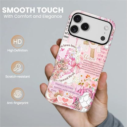 Magnetic Case for iPhone 18 Pro Max iPhone 17 Pro Max,Compatible with Magsafe PC Hard Shell & Silicone Inner Bumper Anti-Scratch Cover Shockproof Retro Newspaper Collage Religious Jesus - color: Retro Newspaper Collage Religious Jesus, size: iPhone 18 Pro