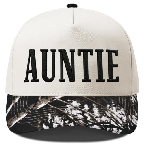 Put It On My Husband's Tab Funny Trucker Hats Women Vintage Adjustable Baseball Cap Embroidery Fashion Trucker Hat - color: Auntie - Beige/Tree Grain