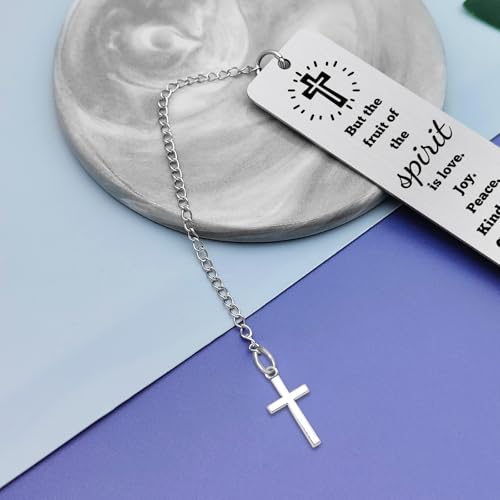 Christian Bookmark for Women Girls Boys Bible Verse Bookmark Inspirational Scripture Bookmarks Religious Bookmarks for Women Men Girls Baptism Graduation Gift Back to School Coming of Age Gifts - color: Bible Verse Metal Bookmark 03