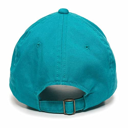 DSGN By DNA Say Mashallah Embroidered Hat Islamic Muslim Faith Inspired Cotton Baseball Cap Adjustable Dad Hat for Men&Women - color: Teal