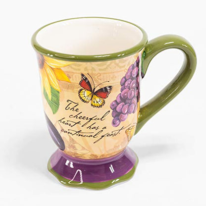 Divinity Boutique 23648 Ceramic Coffee Mug, Multicolor - color: Bella Vita