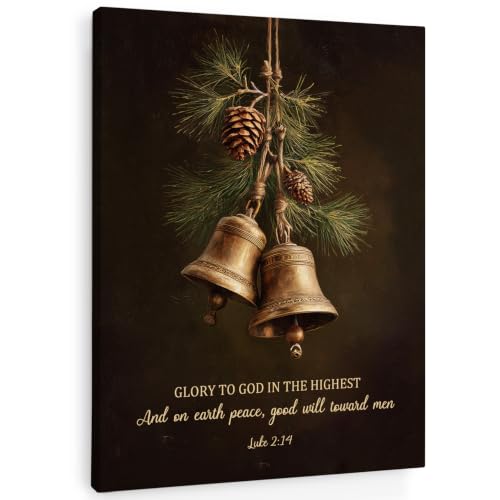 SHQIEUDH Christmas Christian Bible Verse Wall Art Decor Framed 11x14 - color: christmas-06