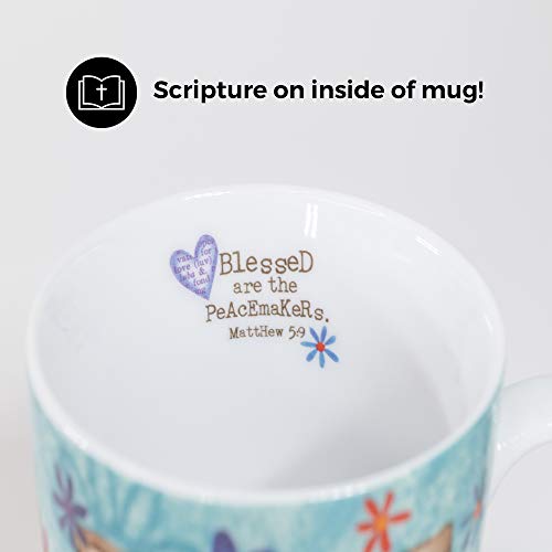 Divinity Boutique Ceramic Mug Grow Peace Bird, 12 ounce - color: Grow Peace Bird