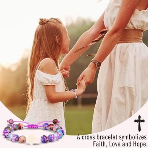 EFVISD Cross Bracelet Gifts for Boys Girls Christian Religious Gifts - color: Niece