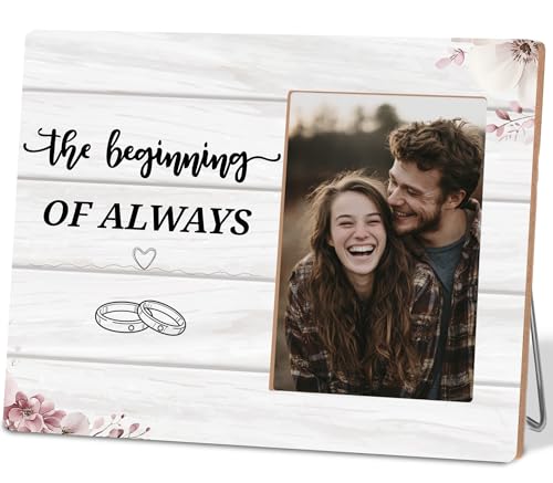 The Beginning of Always Engagement Photo Frame - color: couple 2
