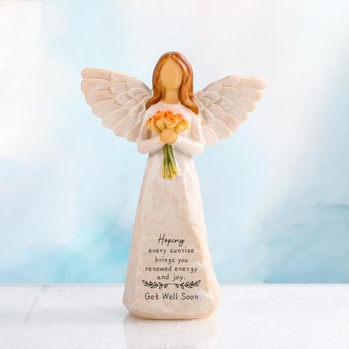 Get Well Gifts for Women, 5.5” Resin Angel Figurine - Get Well Soon Gifts - color: Get Well Gifts