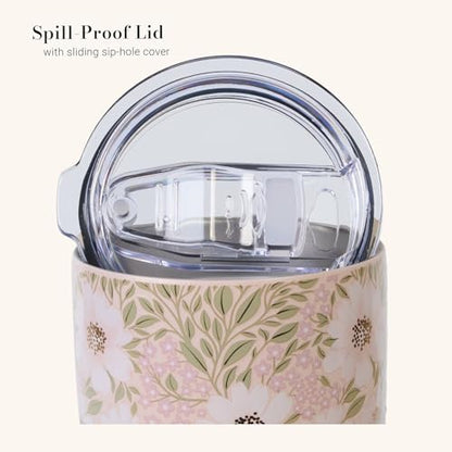 Christian Art Gifts Numbers 6:24 Pink Floral Stainless Steel Travel Tumbler - color: Lord Bless You/Pink & White Floral