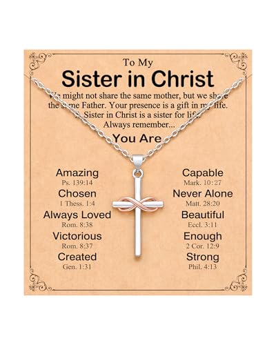 UPROMI To My Friend/Sister in Christ/Granddaughter/Daughter/Niece Gifts - style: To My Sister in Christ