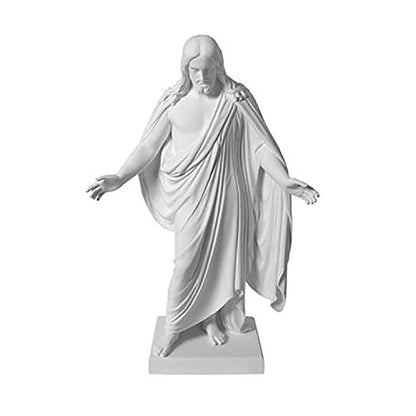 One Moment In Time S36 Christus Statue White Cultured Marble Hand Made Mormon LDS CTR - size: 3"