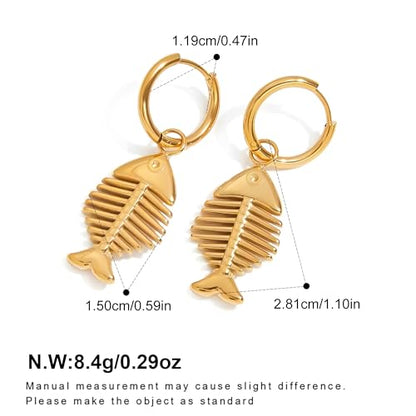 Gold Silver Hoop Earrings for Women - color: gold A