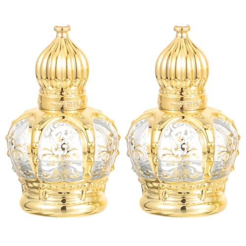 jojofuny Essential Oil Roller Bottles 2 Pack 2.63 in Refillable Glass Vials with Stainless Steel Ball Roll on Bottles for Perfume Water Blessed Oil Travel Meditation Prayer