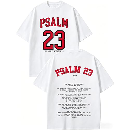Tewmeu Christian Shirts for Men Faith Over Fear Tshirt Cross Jesus Shirt - color: White, size: Medium